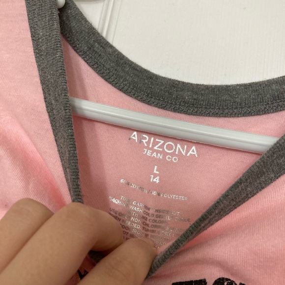 Arizona Jean Company • Good Vibes Music Festival Ringer Tee Pink Size Large - Picture 4 of 6
